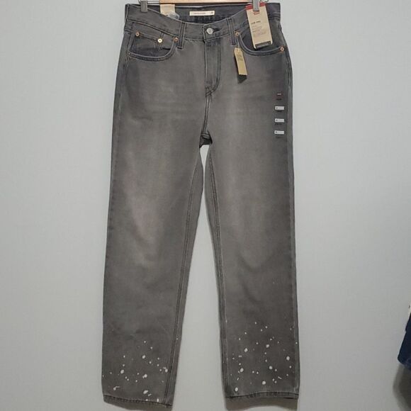 Levi’s nwt low pro straight size 29 grey jeans women’s 100% co… - Picture 1 of 16